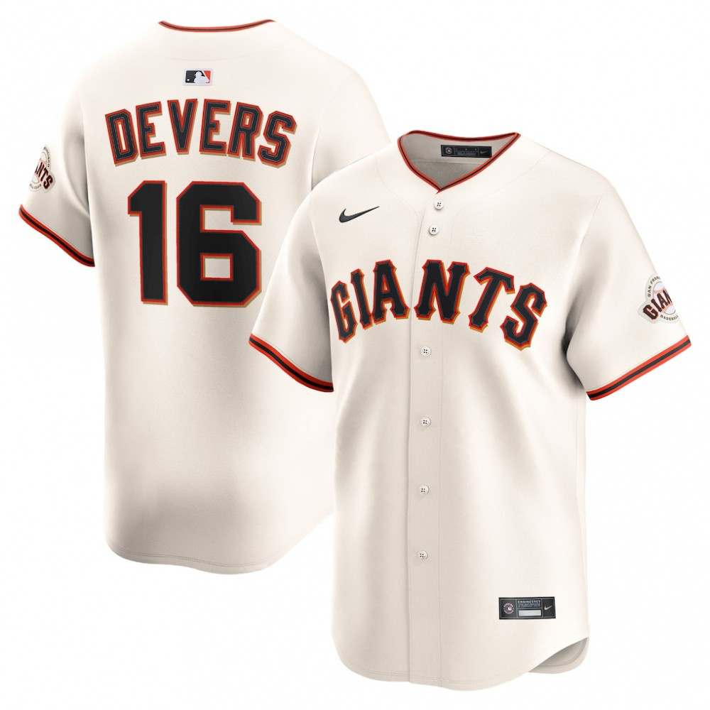 Rafael Devers San Francisco Giants Home Limited Player Jersey - Cream-Pro Kit Vault | Brand New 26/27 Sports Jerseys